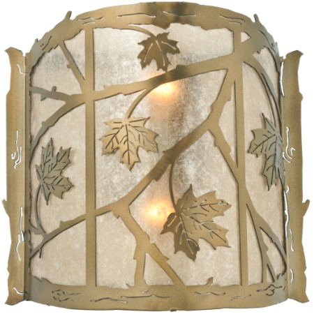 111643 15 In. W Maple Leaf Wall Sconce