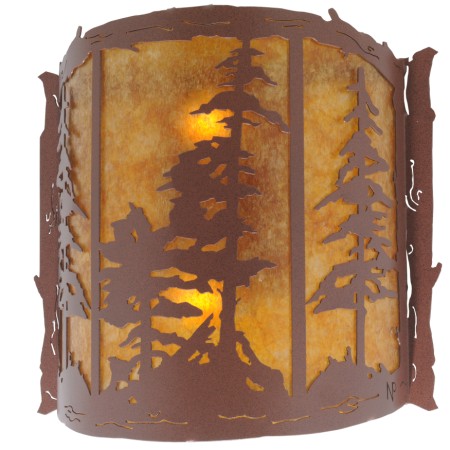113012 15 In. W Tall Pines Wall Sconce