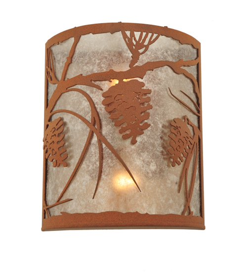 110930 10 In. W Whispering Pines Wall Sconce