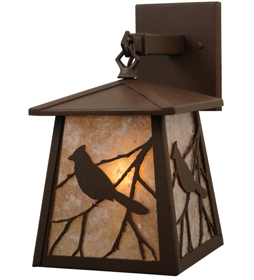 115358 7 In. W Stillwater Song Bird Hanging Wall Sconce