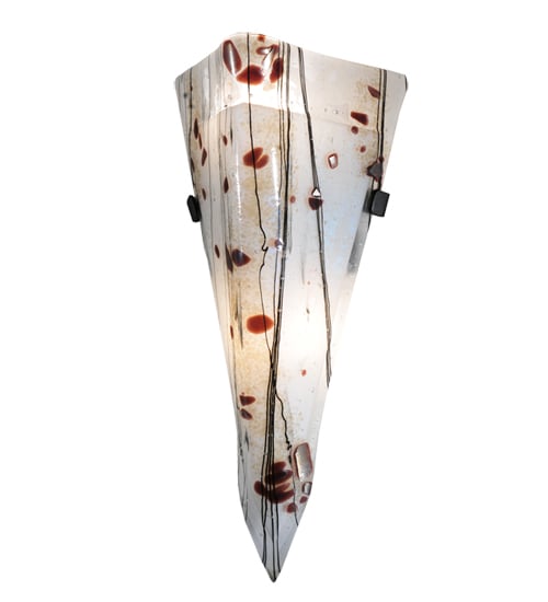 108110 8 In. W Ramoscelli Fused Glass Wall Sconce