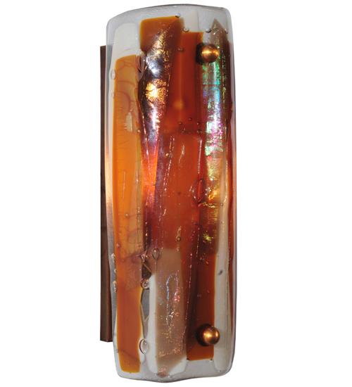 116174 4 In. W Marina Fused Glass Wall Sconce