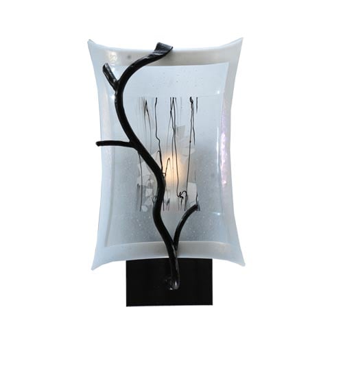 108795 9 In. W Twigs Fused Glass Wall Sconce