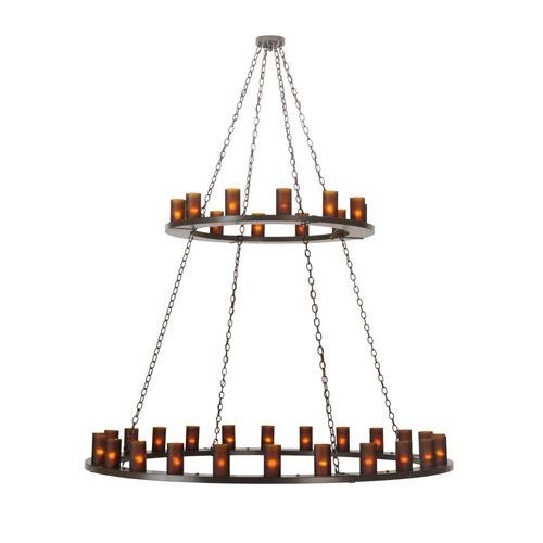 112325 72 In. W Loxley 36-light Two Tier Chandelier
