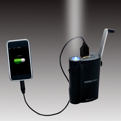 Teledex LED99 Super Battery with AC or Crank Generator for Cell phones