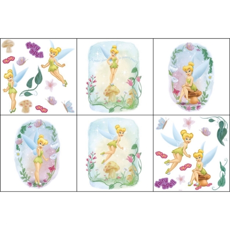 Blue Mountain Wallcoverings 31420700 Fairies Tinker Bell Decorating Kit Very Fairy