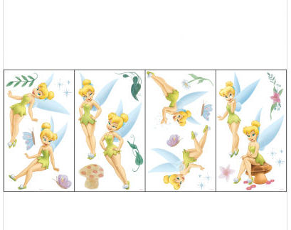 Blue Mountain Wallcoverings GAPP1765 Fairies Tinker Bell Appliques Very Fairy