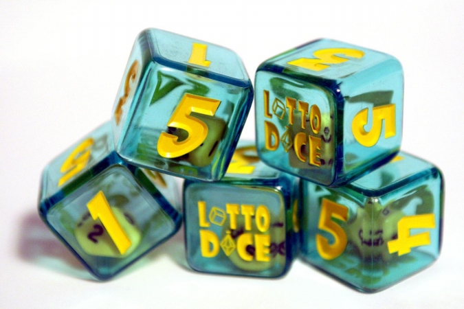 0001x5 Lotto Dice- 5 Pack