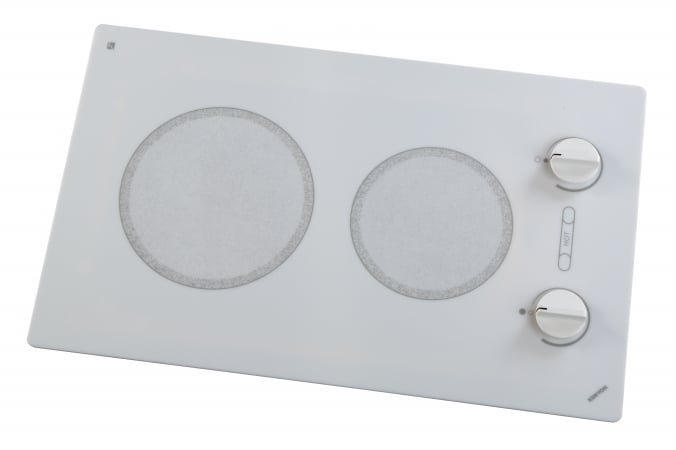 B49511 Alpine Series Large 2-burner Cooktop- White With Analog Control- 6 .50 & 8 Inch 240v Ul
