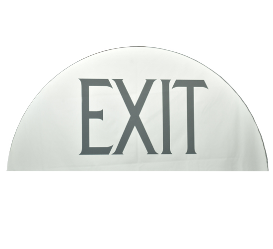 111656 21.75 In. W X 9.75 In. H Exit Mirror Sign