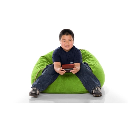 One Up Innovations 11642278 Jaxx Club Jr. Kids Foam Bean Bag  Microsuede Lime