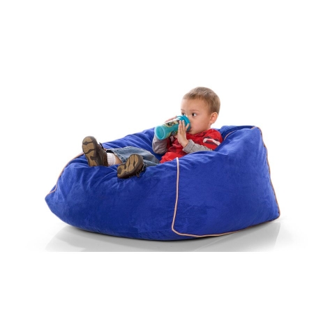 One Up Innovations 11642279 Jaxx Club Jr. Kids Foam Bean Bag  Microsuede Blueberry