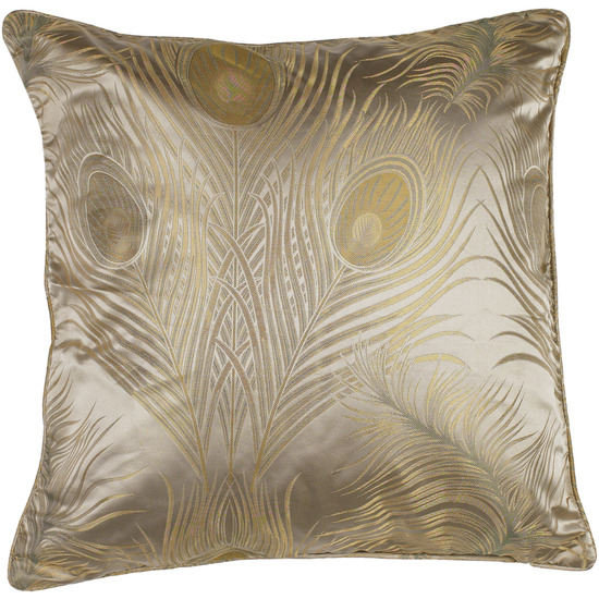 Surya PC11031818P 18 in. x 18 in. PolyFiber Decorative Pillows  Tan and Gold