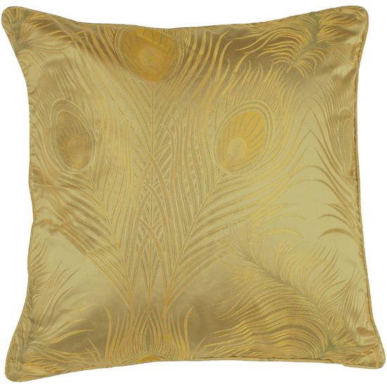 Surya PC11041818P 18 in. x 18 in. PolyFiber Decorative Pillows  Green and Gold