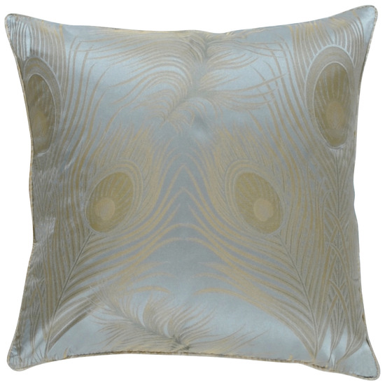 Surya PC11051818P 18 in. x 18 in. PolyFiber Decorative Pillows  Teal and Gold