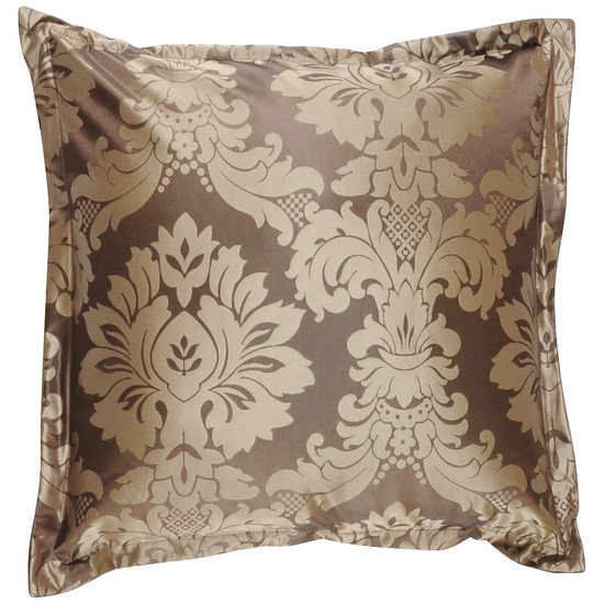 Surya PC12031818P 18 in. x 18 in. PolyFiber Decorative Pillows  Brown and Gold