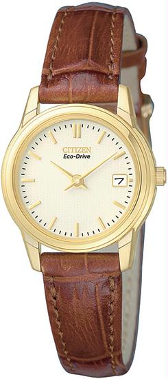 Womens Gold Tone Dress Watch Champagne Dial