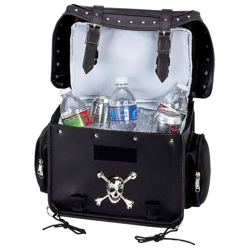 Motorcycle Cooler Bag W/ Skull