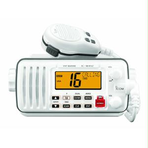 ICOM M412 12 FixedMount 25W VHF Marine Radio with Class D DSC  White