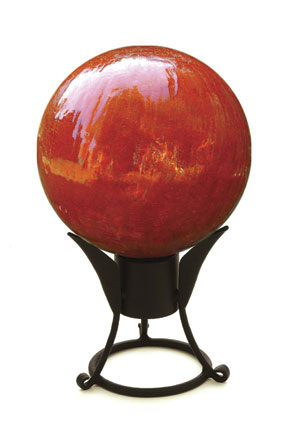 Achla G12-m-c 12 In. Gazing Globe In Crackle Mandarin