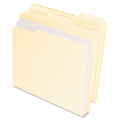 DoubleStuff File Folders- Manila - Letter
