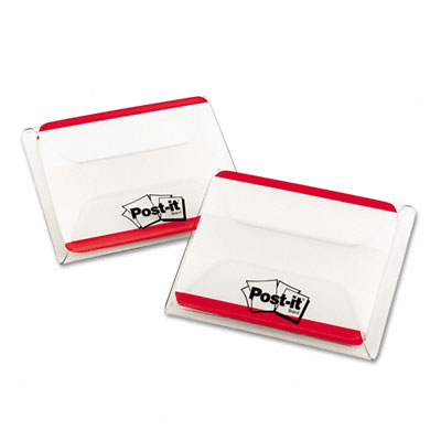 Sticky Note 686f-50rd Durable File Tabs- 2 X 1 1/2- Striped- Red- 50/pack