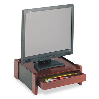 Rolodex 81776 Monitor Stand- Drawer/Cord Organizer- 14 1/2w x 13 1/2d x 5 