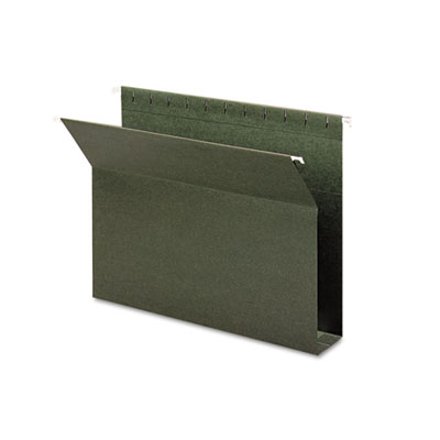65090 2&amp;quot; Cap Box Bottom Hanging File Folders- Letter- Green- 25/Box