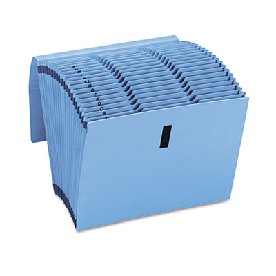 Smead 70743 Recycled WaterShed/CutLess Expanding File Letter Blue 1/Each