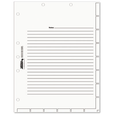 54520 Medical Chart Index Divider Sheets- 8 1/2 X 11- White- 400/box