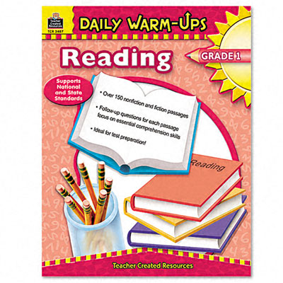 Teacher Created Resources 3487 Daily Warm-Ups: Reading- Grade 1- Paperback- 176 Pages