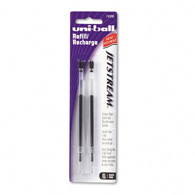 uniball 74396PP Refill for uniball JetStream Ballpoint Bold Black Ink 2/Pack