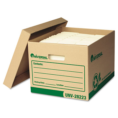 28223 Recycled Record Storage Box- Letter/legal- 15 X 24 X 10- Kraft- 12/carton