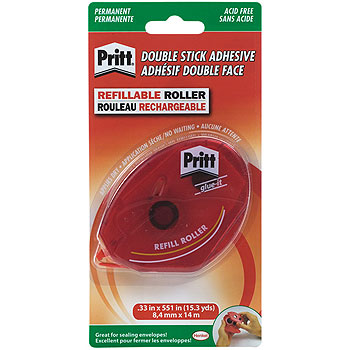 Henkel Corp 442219 Pritt DoubleStick Adhesive Roller Dispenser Permanent