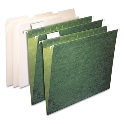 Ampad 16141 Filing Kit 25 Manila Folders/25 Green Hanging File Folders 25 Sets/Box