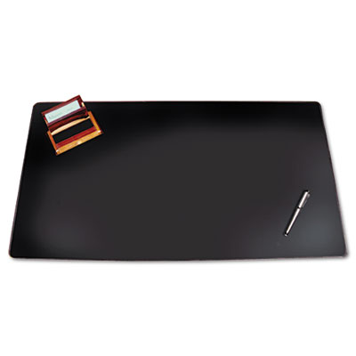 5100-4-1 Westfield Designer Desk Pad W/decorative Stitching- 24 X 19- Black
