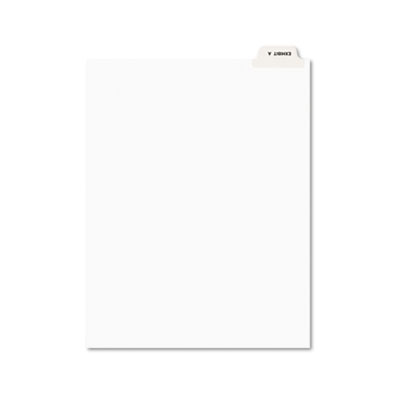 11940 Preprinted Legal Bottom Tab Dividers- Exhibit A- Letter- 25/pack
