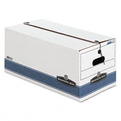 Stor/file Storage Box- Letter- String And Button- White- 4/carton