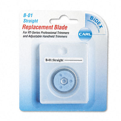 CARL 15001 Bidex Straight Blade for Personal/Professional Rotary Trimmers