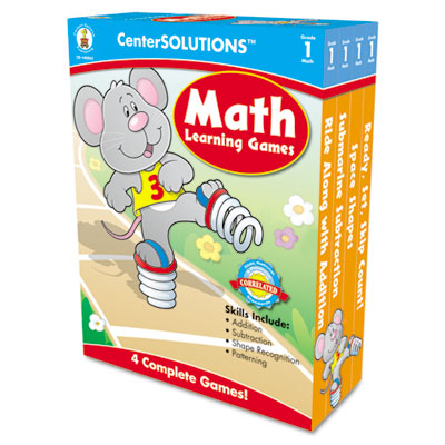 140051 Math Learning Games- 4 Game Boards- 2-4 Players- Grade 1