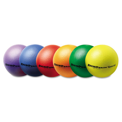 Rs85set Rhino Skin Ball Sets- 8.5&quot;- Blue- Green- Orange- Purple- Red- Yellow- 6/set