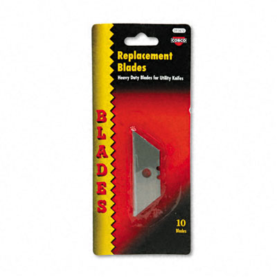 COSCO 091470 HeavyDuty Utility Knife Blades 10/Pack