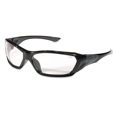 Forceflex Safety Glasses- Black Frame- Clear Lens
