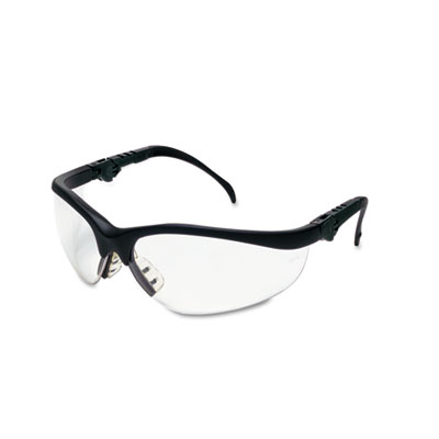 Kd310 Klondike Plus Safety Glasses- Black Frame- Clear Lens