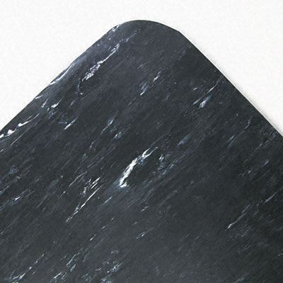 Cu3660bk Cushion-step Mat- Rubber- 36 X 60- Marbleized Black