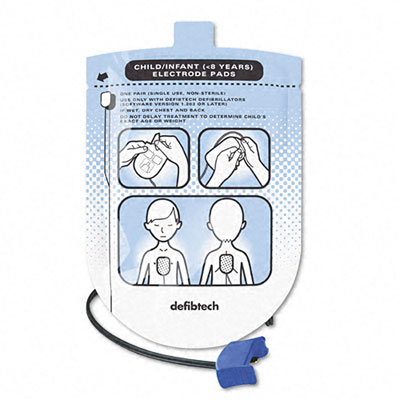 Defibtech DDP200P Pediatric Defibril. Pads Infant8 for Software Ver.1.203 or Later