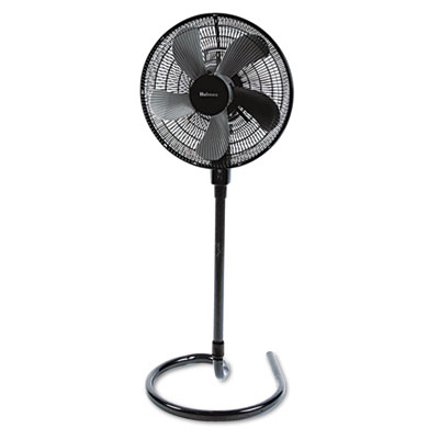 Holmes HASF1515 16 Inch ThreeSpeed Adjustable Oscillating Floor Fan Metal and Plastic Black