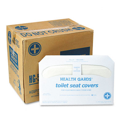 Hg-5000ct Health Gards Toilet Seat Covers- White- 250 Covers/pack- 20 Packs/carton