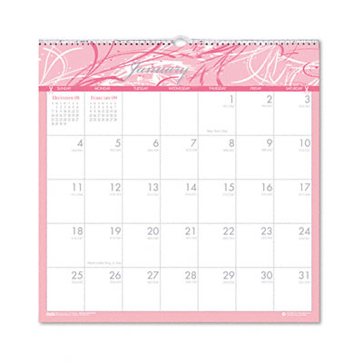 House of Doolittle 3671 Breast Cancer Awareness Monthly Wall Calendar 12 x 12