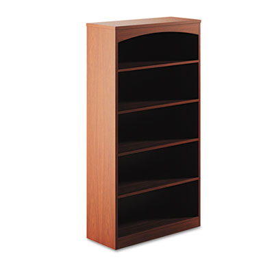 Mayline BTB5S36LCR Brighton Series FiveShelf Bookcase 36w x 15d x 681/2h Cherry